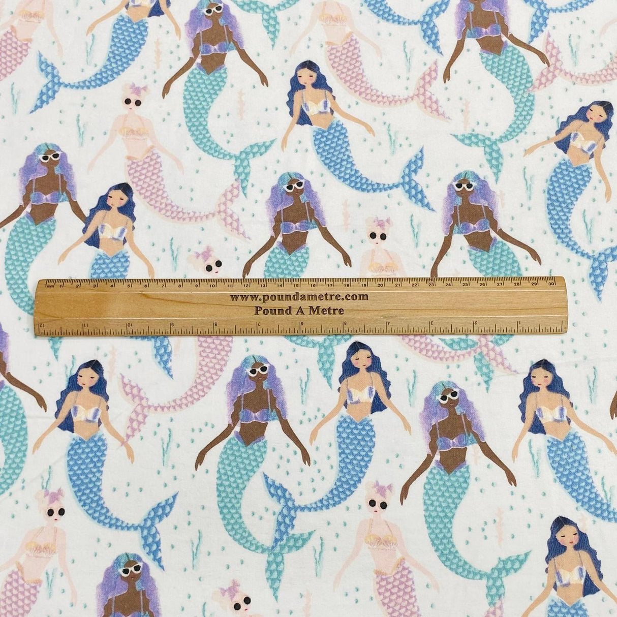 Per Metres High Quality Brushed Cotton - 45" Wide (Mermaid)