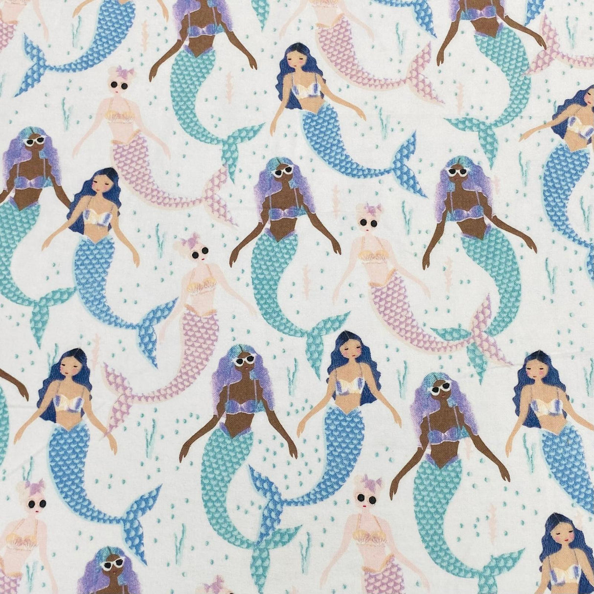 Per Metres High Quality Brushed Cotton - 45" Wide (Mermaid)