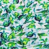 Per Metres High Quality Brushed Cotton - 45" Wide (Turtle)
