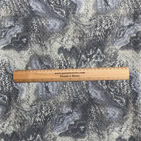 3 Metres Quality Printed Benjamin Knit Jersey - 55" Wide  (Grey)