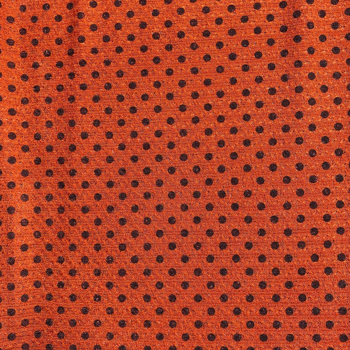 3 Metres Quality Printed Benjamin Knit Jersey - 55" Wide  (Orange & Black)