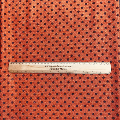 3 Metres Quality Printed Benjamin Knit Jersey - 55" Wide  (Orange & Black)