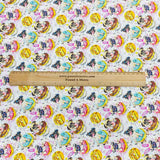 Per Metre Luxury Printed Quilting Cotton - (Dogs In A Donut)