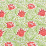 Per Metre Luxury Printed Quilting Cotton - (Green Flowers)