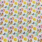 Per Metre Luxury Printed Quilting Cotton - (Dogs In A Donut)