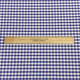 Per Metre Super Soft Polycotton Gingham 45" Wide (Navy& White)