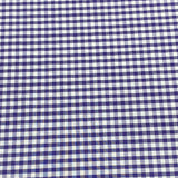 Per Metre Super Soft Polycotton Gingham 45" Wide (Navy& White)