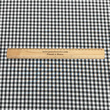 Per Metre Super Soft Polycotton Gingham 45" Wide (Black & White)