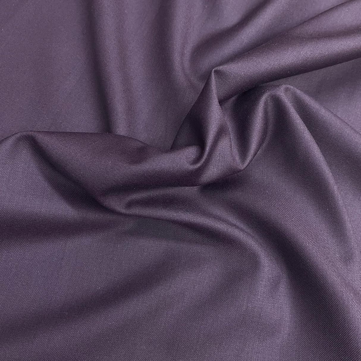 Per Metre Made For England Rayon Suiting 58" Wide - (Aubergine)