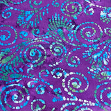 Premium Quality 100% Cotton Batik - 45" Wide (Purple)