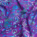 Premium Quality 100% Cotton Batik - 45" Wide (Purple)