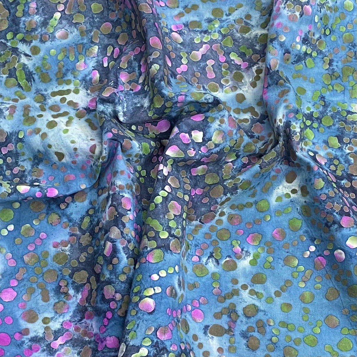 Premium Quality 100% Cotton Batik - 45" Wide (Navy)