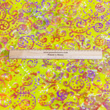 Premium Quality 100% Cotton Batik - 45" Wide (Yellow)