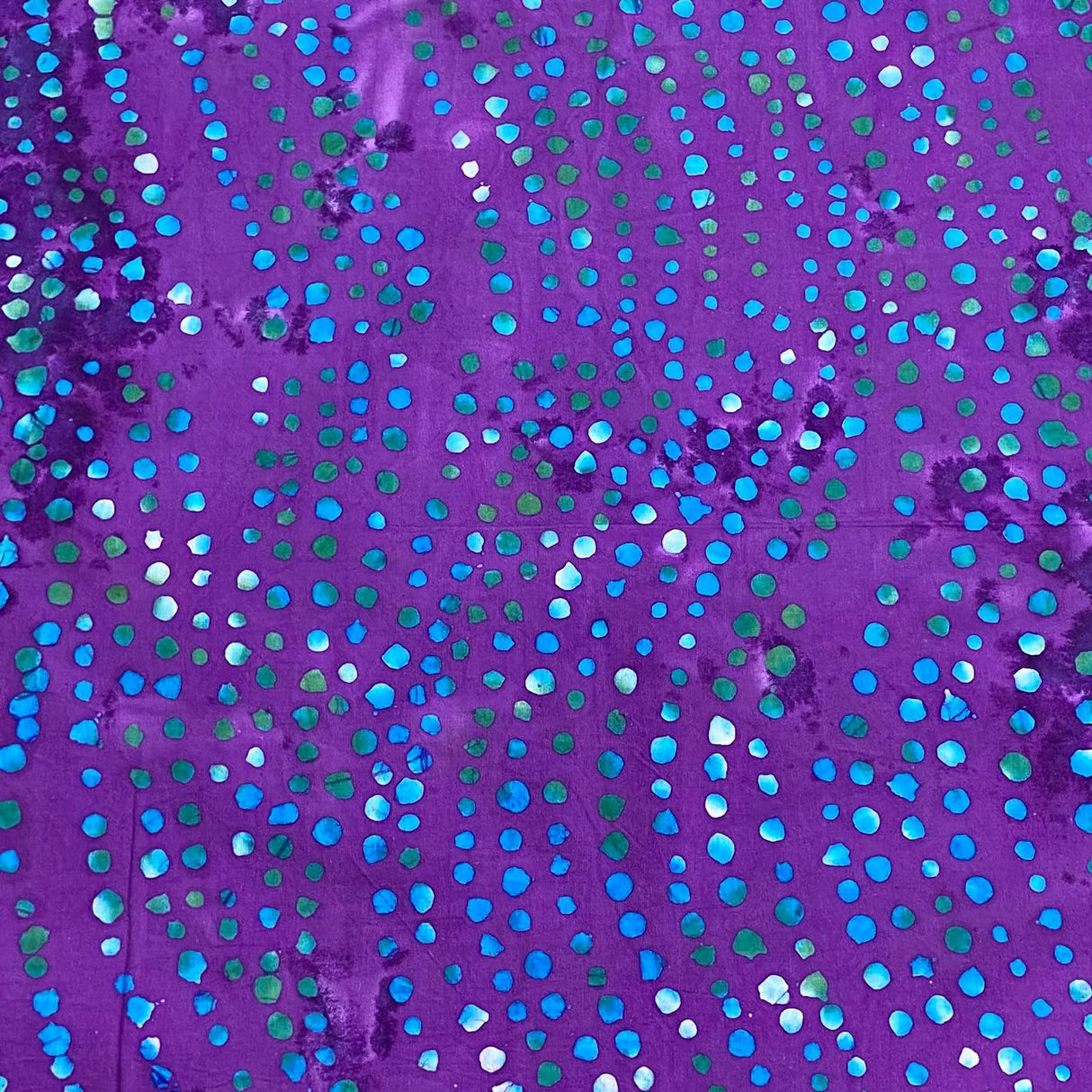 Premium Quality 100% Cotton Batik - 45" Wide (Purple & Blue)