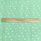 Per Metre Premium Quality Floral Drill  58" (Green)