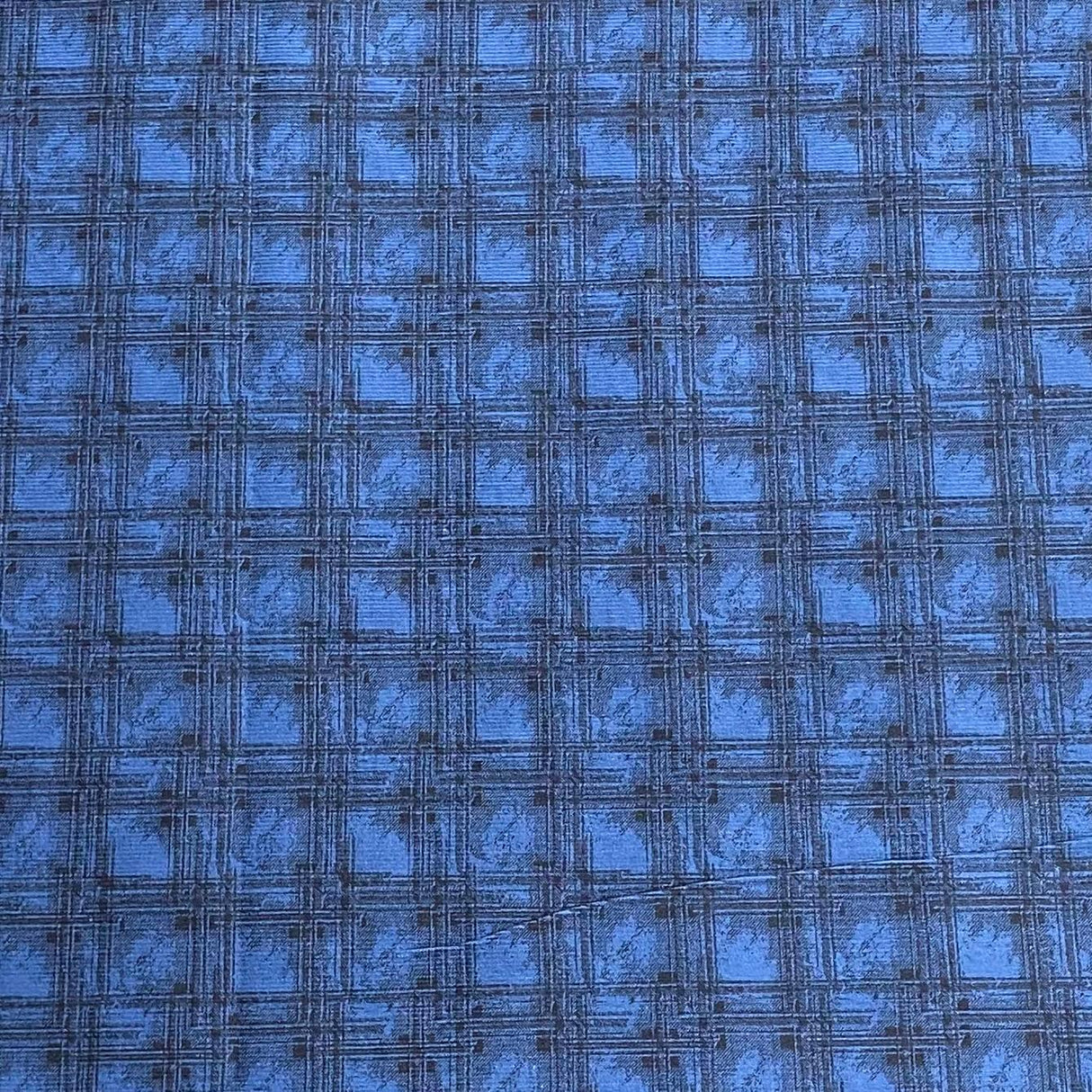 3 Metres Printed Needle Cord Cotton Corduroy 55" Wide  (Blue)