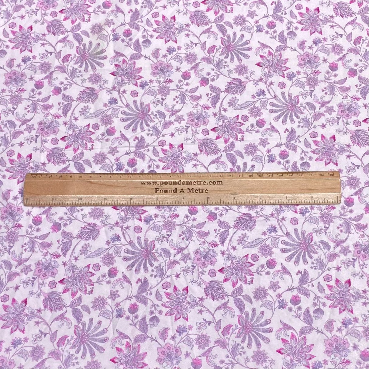 3 Metres, Soft Touch Japanese Printed Crepe - 45" Wide (Lilac)