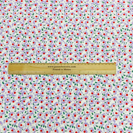 3 Metres, Luxury Dressmaking 100% Digital Printed Cotton Lawn- 55" (Foxglove)