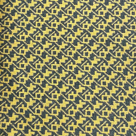 Per Metre Premium Wool Rich Fabric 55" Wide (Yellow & Black)