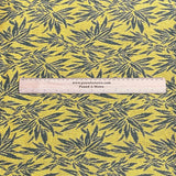 Per Metre Premium Wool Rich Fabric 55" Wide (Yellow Leafs)