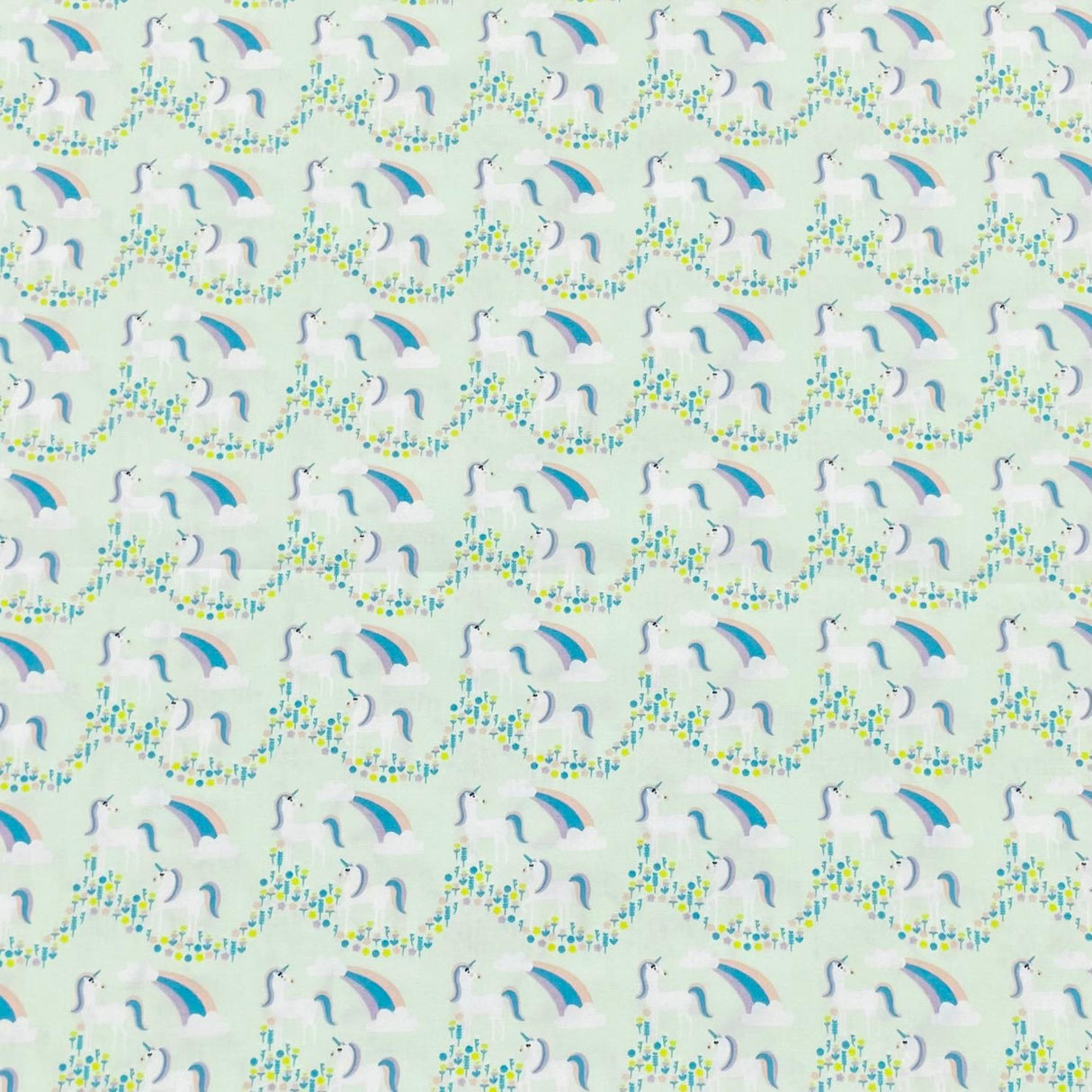 3 Metres Super Soft Printed Cotton Poplin - 44" Wide (Unicorn)