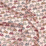 3 Metres Super Soft Printed Cotton Poplin - 44" Wide (Bikes)
