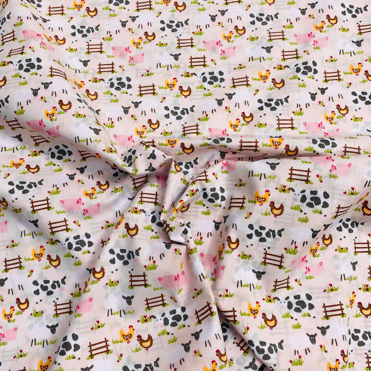 3 Metre Dressmaking Poly-Cotton - 45" wide (Farm)