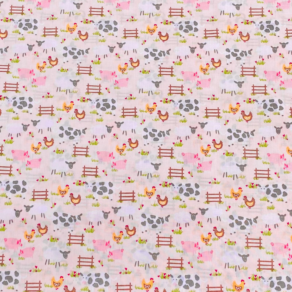 3 Metre Dressmaking Poly-Cotton - 45" wide (Farm)