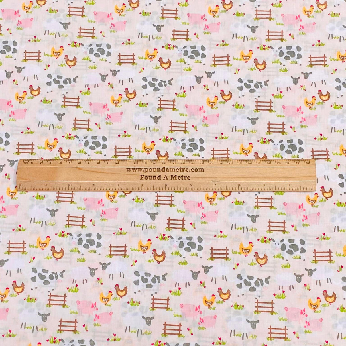 3 Metre Dressmaking Poly-Cotton - 45" wide (Farm)