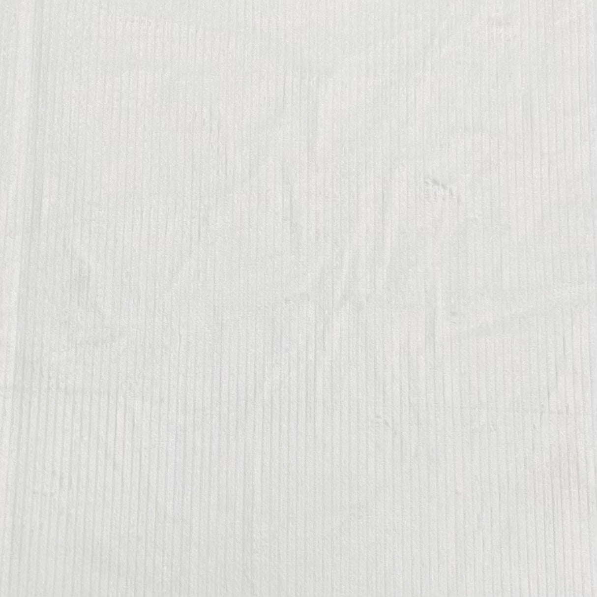 Premium Super Soft Cotton Needle Corduroy- 55" Wide (White)