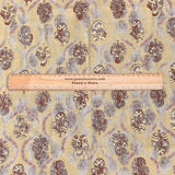 3 Metres Gold Foil Polyester Silk Fabric- 45" Wide (Gold)