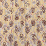 3 Metres Gold Foil Polyester Silk Fabric- 45" Wide (Gold)