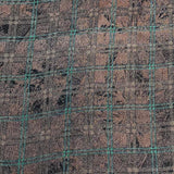 3 Metres Printed Cashmere Effect Crepe Fabric- 45" Wide (Squares)