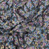 3 Metres Printed Cashmere Effect Crepe Fabric- 45" Wide (Bouquet)