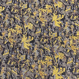 3 Metres Printed Cashmere Effect Crepe Fabric- 45" Wide (Yellow & Black)