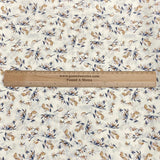 3 Metres, Premium Quality, Printed Dressmaking Viscose - 55" Wide (Cream)