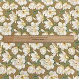 3 Metres, Premium Quality, Printed Dressmaking Viscose - 55" Wide (Brown Flowers)