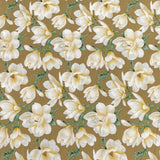 3 Metres, Premium Quality, Printed Dressmaking Viscose - 55" Wide (Brown Flowers)