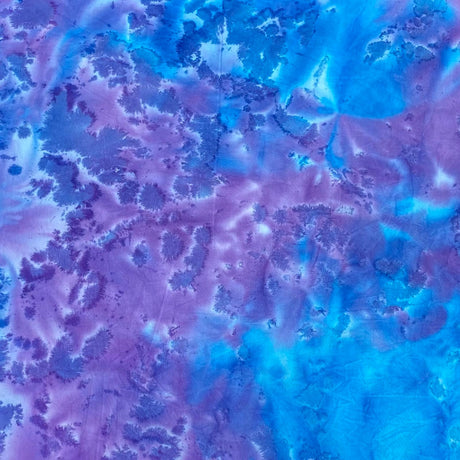 Premium Quality 100% Cotton Batik - 45" Wide (Purple & Blue)