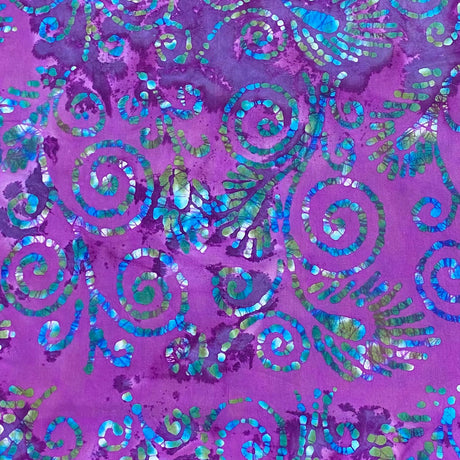 Premium Quality 100% Cotton Batik - 45" Wide (Purple)