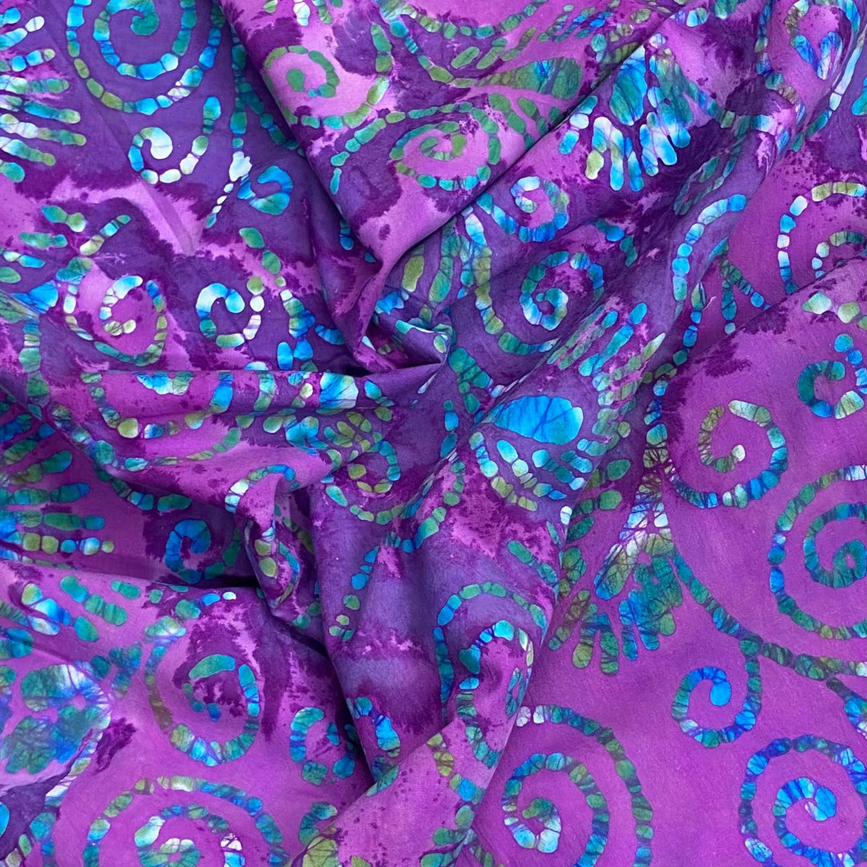 Premium Quality 100% Cotton Batik - 45" Wide (Purple)