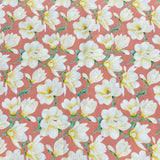 3 Metres, Premium Quality, Printed Dressmaking Viscose - 55" Wide (Pink)