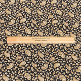 3 Metres, Premium Quality, Printed Dressmaking Viscose - 55" Wide (Brown Paisley)