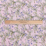 3 Metres, Premium Quality, Printed Dressmaking Viscose - 55" Wide (Mauve)