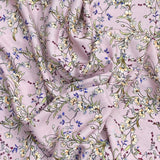 3 Metres, Premium Quality, Printed Dressmaking Viscose - 55" Wide (Mauve)