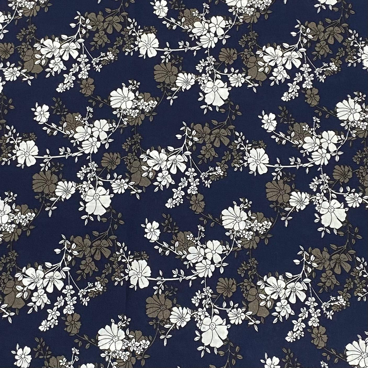3 Metres, Premium Quality, Printed Dressmaking Viscose - 55" Wide (Shadow)