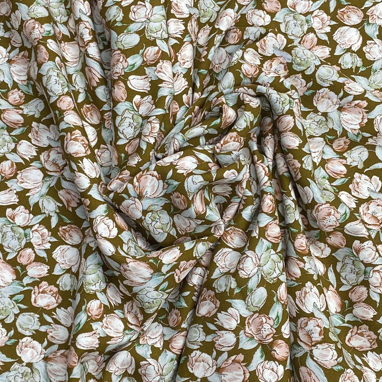 3 Metres, Premium Quality, Printed Dressmaking Viscose - 55" Wide (Bloom)