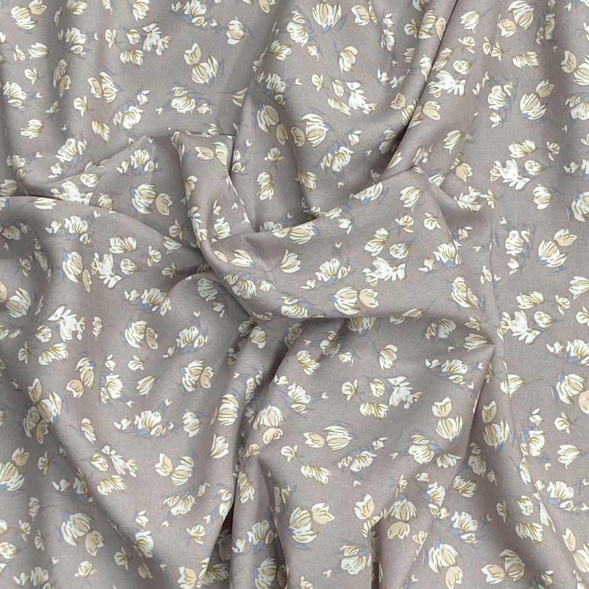 3 Metres, Premium Quality, Printed Dressmaking Viscose - 55" Wide (Grey)