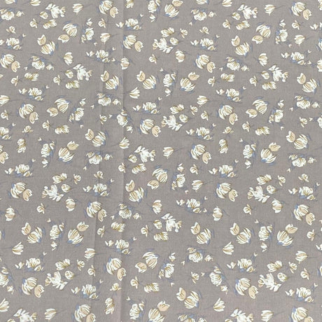 3 Metres, Premium Quality, Printed Dressmaking Viscose - 55" Wide (Grey)