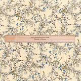 3 Metres, Premium Quality, Printed Dressmaking Viscose - 55" Wide (Cream)